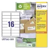 Avery Etiquetas Adhesivas Para Envíos 99,1x33,9 Inkjet/Láser 100% Reciclado Blanco 16x100H