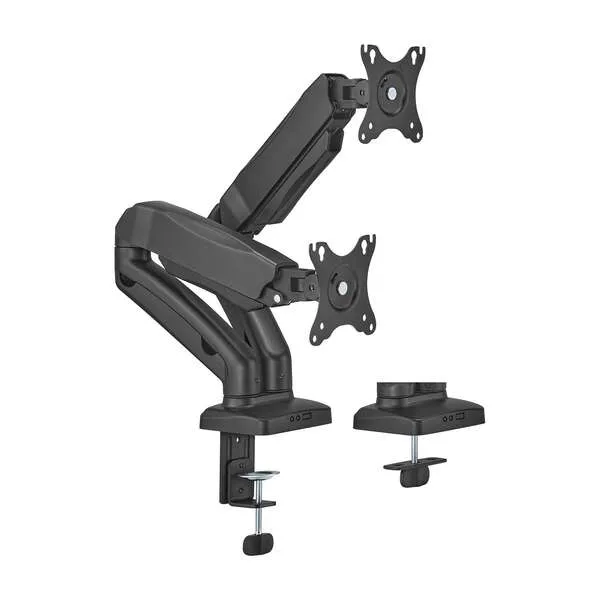 Aisens Soporte De Mesa Pro Contrapeso Giratorio E Inclinable Para Monitor/Tv 9Kg (3 Pivotes - 2 Brazos) De 17-32 - Color Negro