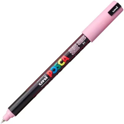 Posca Marcador  Pc-1Mr No Permanente Punta Extrafina 0.7Mm  Rosa Claro