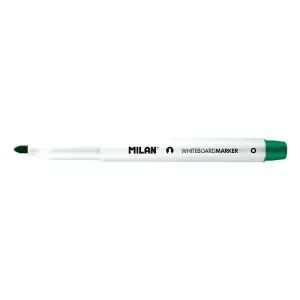 Milan Rotuladores para Pizarra Blanca Verde - Punta Redonda 3.7 mm Borrable en Seco