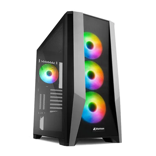 Sharkoon Elite Shark TG7M RGB Caja Negra para PC