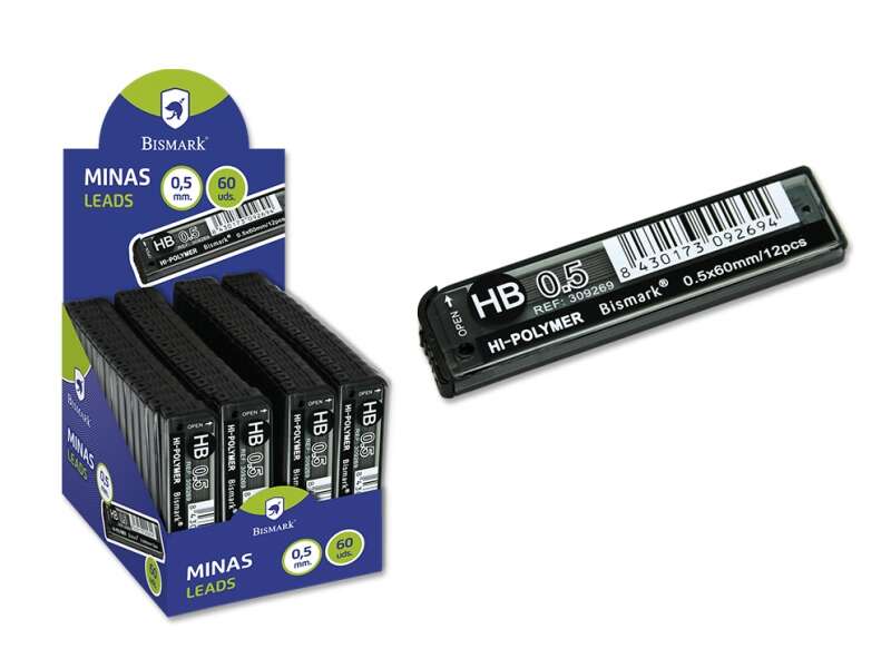 Bismark Minas De Repuesto Para Portaminas - Hb - 0.5Mm