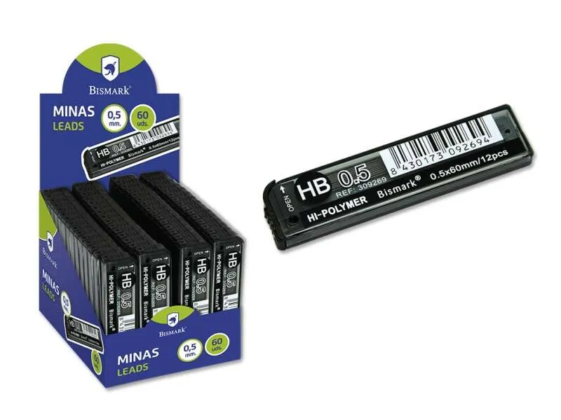 Bismark Minas De Repuesto Para Portaminas - Hb - 0.5Mm
