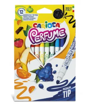 Carioca Xplosion Pack de 12 Rotuladores Lavables con Tinta Perfumada y Punta Conica