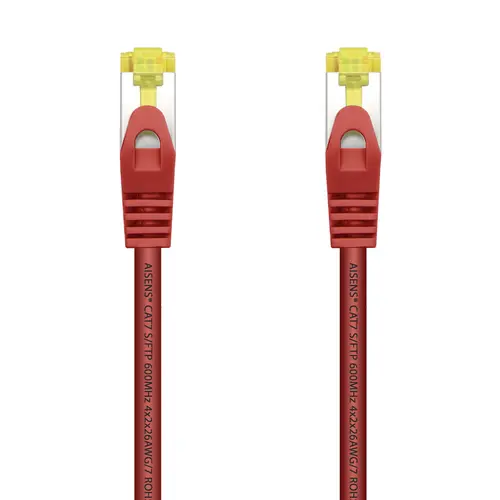 Aisens Cable De Red Latiguillo Rj45 Lszh Cat.7 600 Mhz S/Ftp Pimf Awg26 - 1.0M - Color Rojo