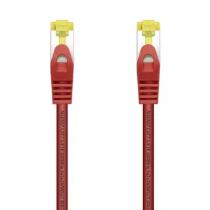 Aisens Cable de Red RJ45 LSZH Cat.7 600 MHz S/FTP PIMF AWG26 - 25cm - Rojo
