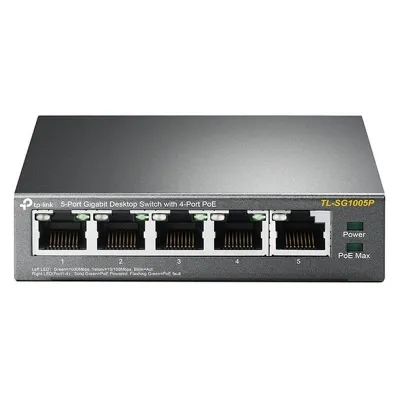 TP-LINK TL-SG1005P Switch 5 Puertos Gigabit con 4 Puertos PoE