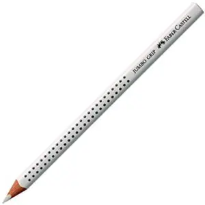 Faber Castell Lápices De Colores Jumbo Grip Unicolor Blanco