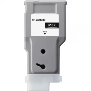 Canon PFI207 Cartucho de Tinta Pigmentada Negro Mate - Reemplazo PFI207MBK