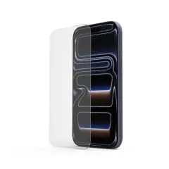 Hama Cristal Protector para iPhone 17 Pro - Antihuellas - Base de Montaje - Vidrio de Seguridad - Grado de Dureza 9H - Color Transparente