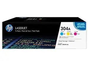 HP Toner Laser Tricolor 304A Pack de 3 (CC531, CC532, CC533)