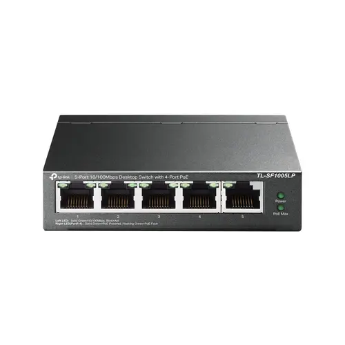 Switch No Gestionable Tp-Link Tl-Sf1005Lp Sobremesa 10/100 4P Poe Total Poe 41W