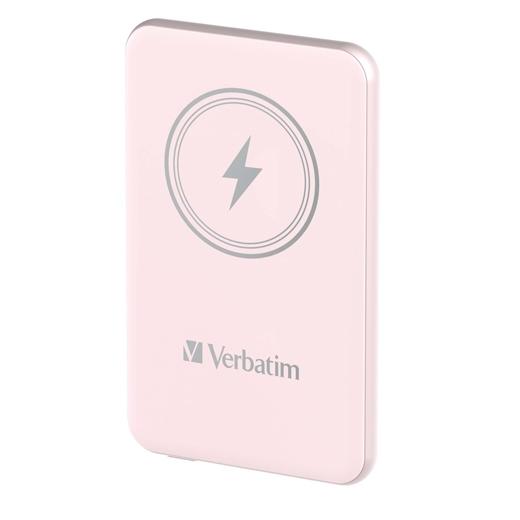 Verbatim Cargador Inalambrico Power Bank 10K Mah 1Xusb-C Rosa