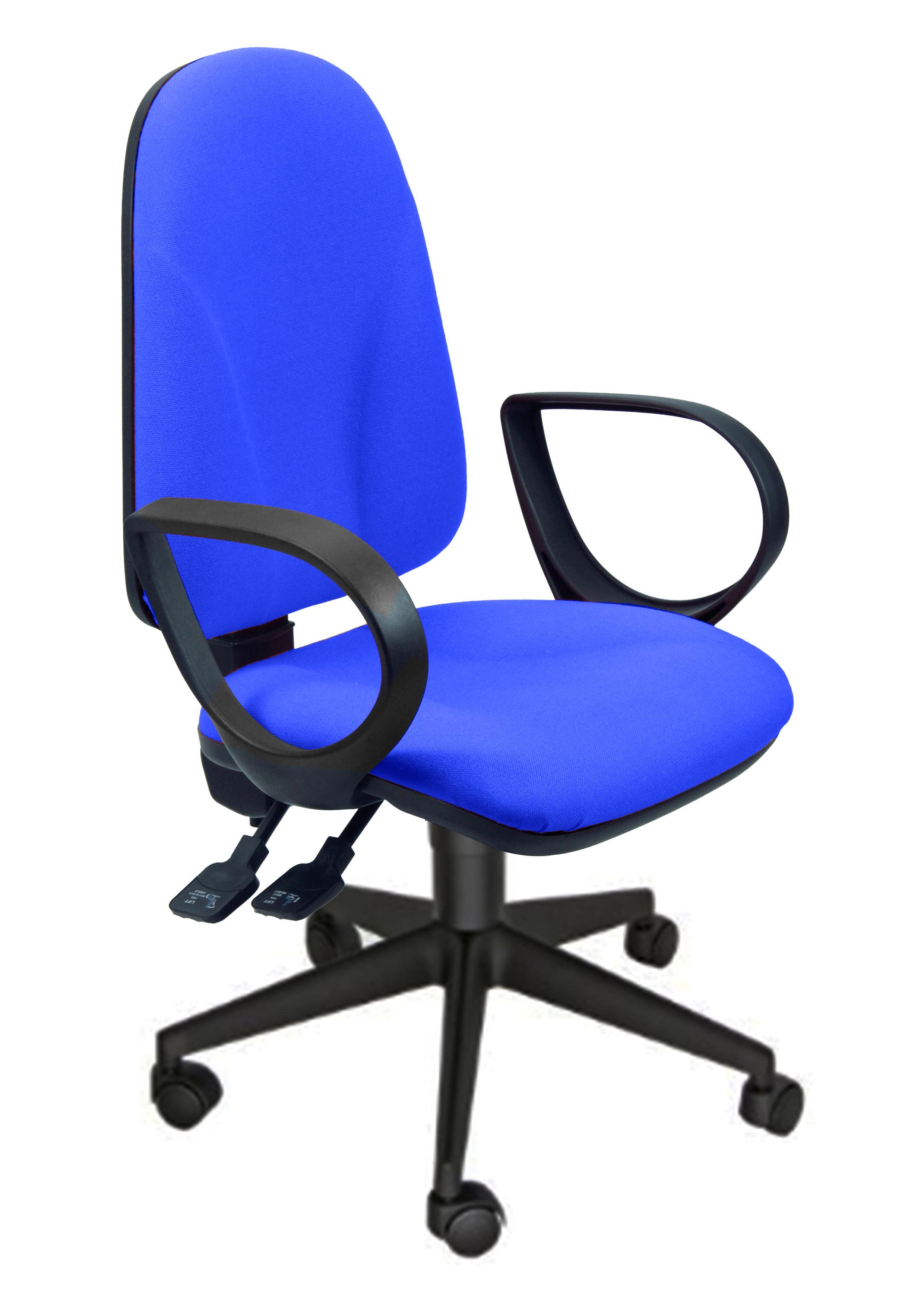 Unisit Silla Administrativa Sincro Team Azul Reposabrazos Fijos