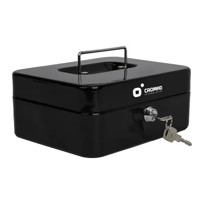 Cromad CR1224 Caja de Caudales Metálica con Cerradura de Llave y Asa de Transporte