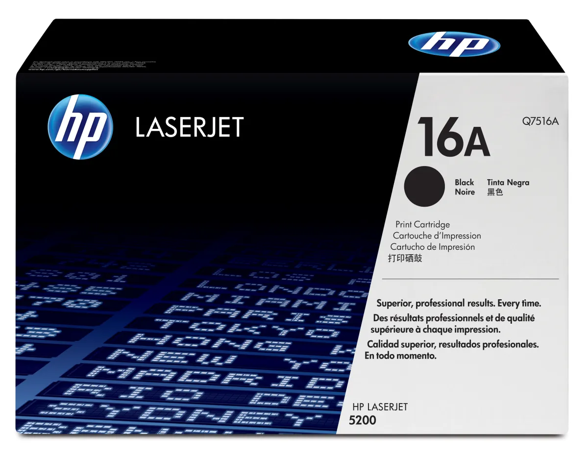 Hp Toner Negro Laserjet 5200 Dtn Tn - Nº 16A