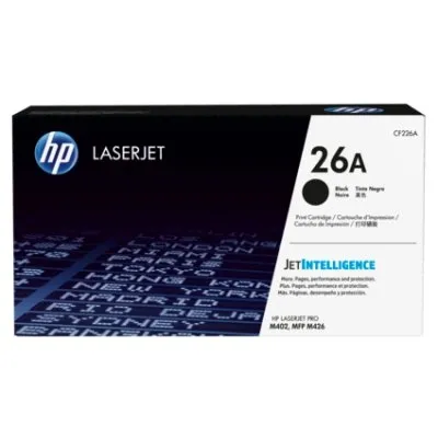 HP Tóner Negro LaserJet Pro M400/M402, MFP M426 - Nº 26A