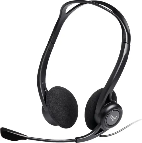 Logitech Pc960M - Headset Stereo Con Micrófono Usb Y Supresión De Ruido