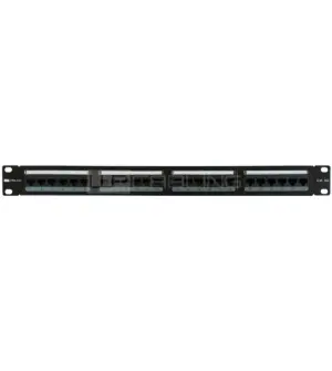 WP Rack & Cabling Patch Panel 24 Puertos RJ45 CAT6A UTP 1U IDC Negro