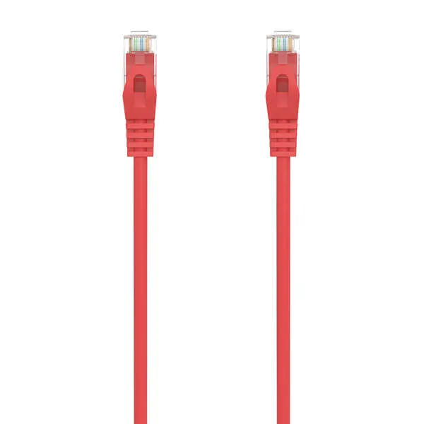 Aisens Cable De Red Latiguillo Rj45 Lszh Cat.6A 500 Mhz Utp Awg24 - 2M - Libre De Halogenos - 10 Gigabit/S - Color Rojo