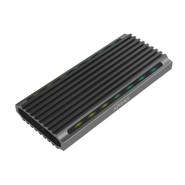 Aisens Caja Externa M.2 (Ngff) Para Ssd M.2 Sata/Nvme A Usb3.1 Gen2 - Color Gris