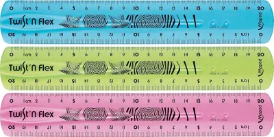 Maped Regla Flexible 20cm Irrompible Doble Graduación Colores Aleatorios
