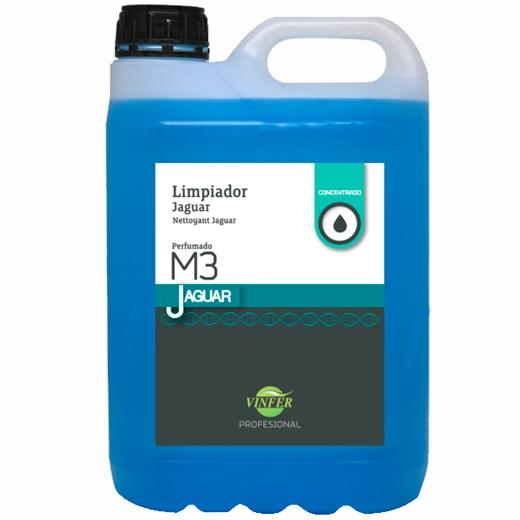 Vinfer Limpiador Multiusos Líquido Jaguar M3 Perfumado Concentrado Azul Garrafa 5L