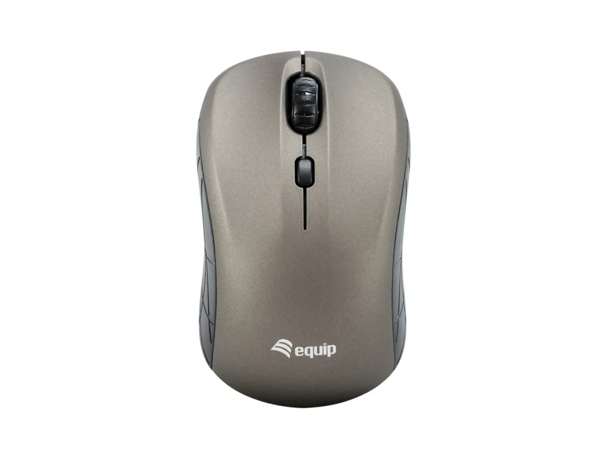 Mouse Equip Wireless Mini Life Óptico 4 Botones Scroll Gris 1600Dpi