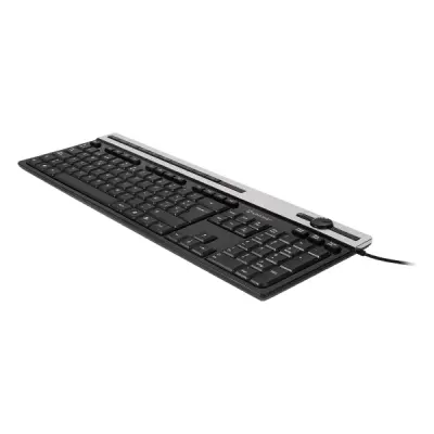 Unykach A2930 Teclado USB 105 Teclas Planas con 12 Teclas Multimedia Negro