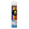 Milan Pack de 6 Lápices Triangulares de Colores - Mina 2.9mm - Madera de Tilo