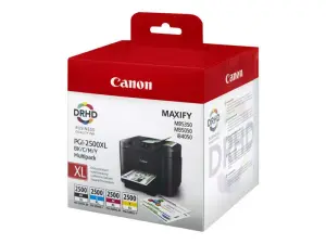 Canon PGI2500XL Pack de 4 Cartuchos de Tinta Originales 9254B004/9254B010