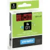Dymo Cinta Transferencia Térmica D1 Negro Sobre Rojo 9mm x 7m para Rotuladora LabelManager