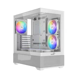 Sama V40 Caja Torre ATX Cristal Templado - 2x USB-A 3.0, USB-C 3.1, 6 Ventiladores ARGB - Blanco