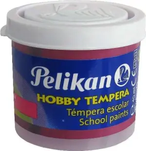 Pelikan Tempera Escolar 40ml - Color Magenta - Ideal Para Actividades Escolares