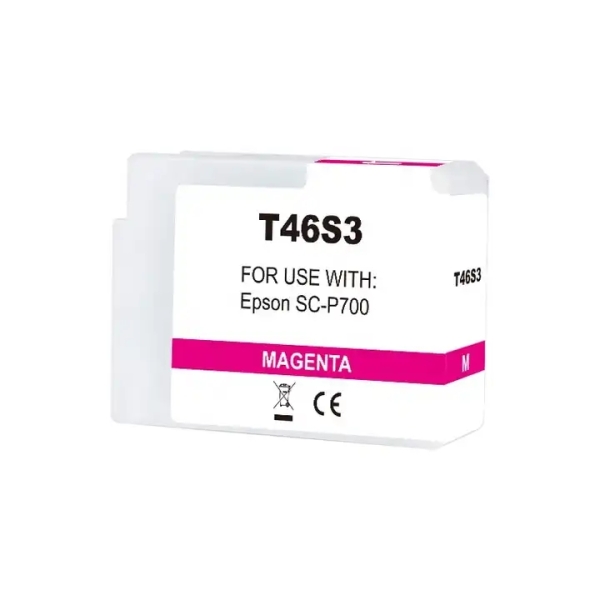 Epson T46S3 Magenta Vivido Cartucho De Tinta Pigmentada Generico - Reemplaza C13T46S300