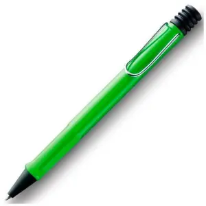 Lamy Bolígrafo Safari Verde 213M Punta Media Tinta Azul Recargable en Estuche