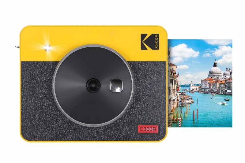 Kodak Mini Shot 3 Camara Digital Instantanea Bluetooth 10Mp - Pantalla Lcd 1.7" - Flash Integrado - Espejo Para Selfies - Color Amarillo