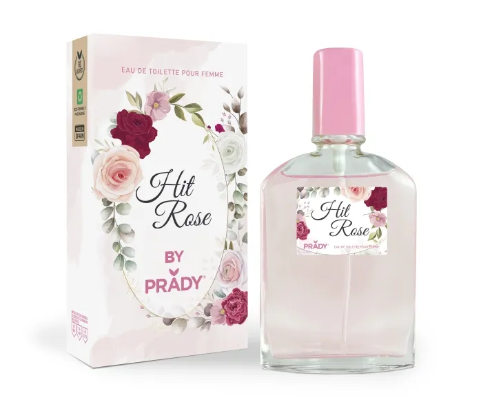Prady Colonia De Mujer Hit Rose - Frasco De 90 Ml - Spray Pulverizador
