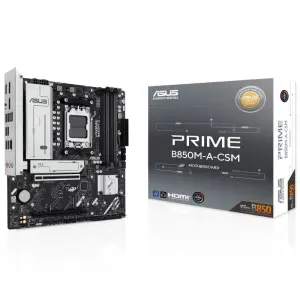 Asus Prime B850M-A CSM Placa Base AM5 MicroATX - 4x DDR5, 3x M.2, USB-C, HDMI, DisplayPort
