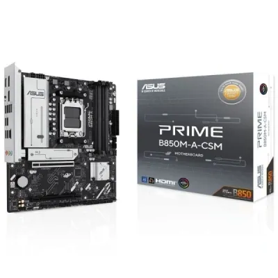 Asus Prime B850M-A CSM Placa Base AM5 MicroATX - 4x DDR5, 3x M.2, USB-C, HDMI, DisplayPort