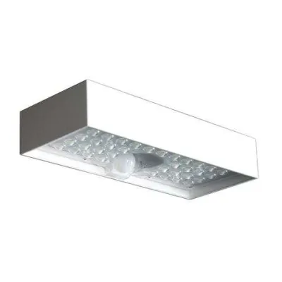 Elbat Lámpara Solar LED 6W 900 Lúmenes Luz Blanca 4000K Sensor de Movimiento Color Negro