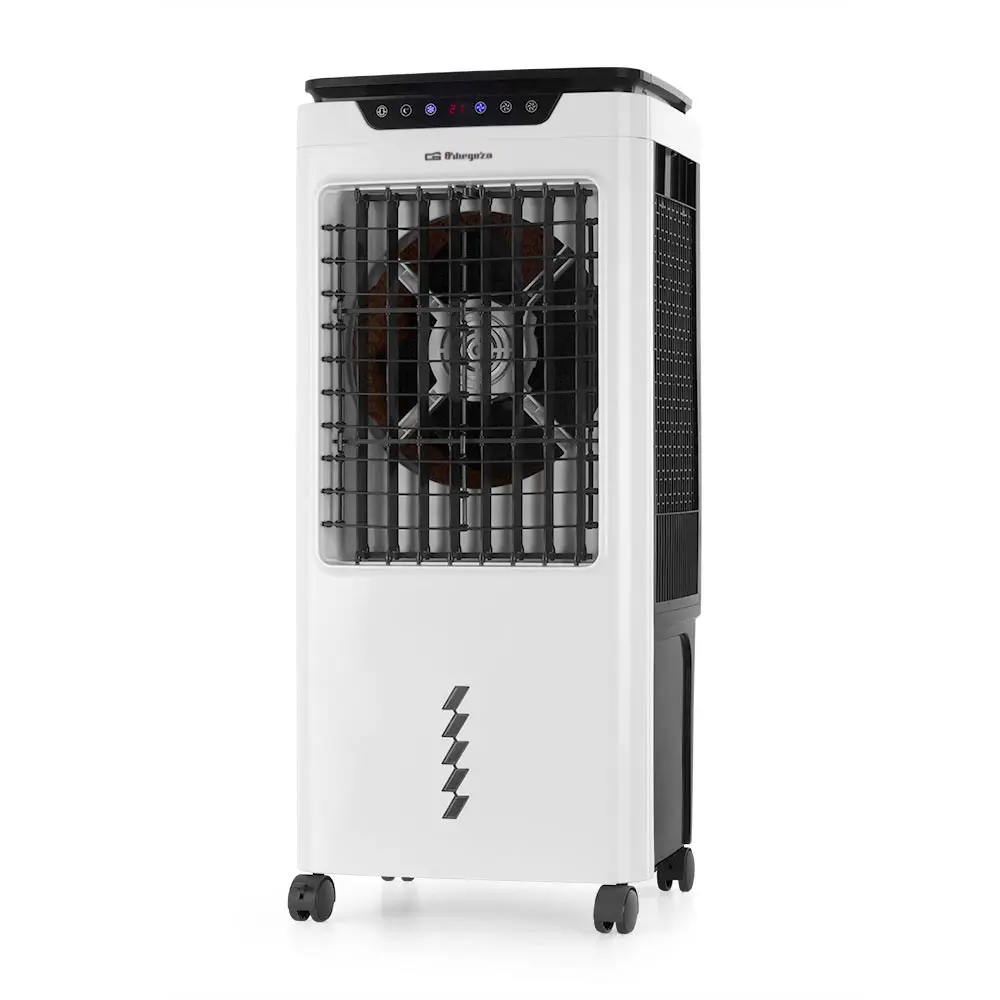 Orbegozo AIR 55 Climatizador 3 en 1 - Purifica, Humidifica y Refresca el Aire - Deposito de 35L - Potencia 150W - Temporizador 12h - Control Tactil - Mando a Distancia - Movilidad Facil