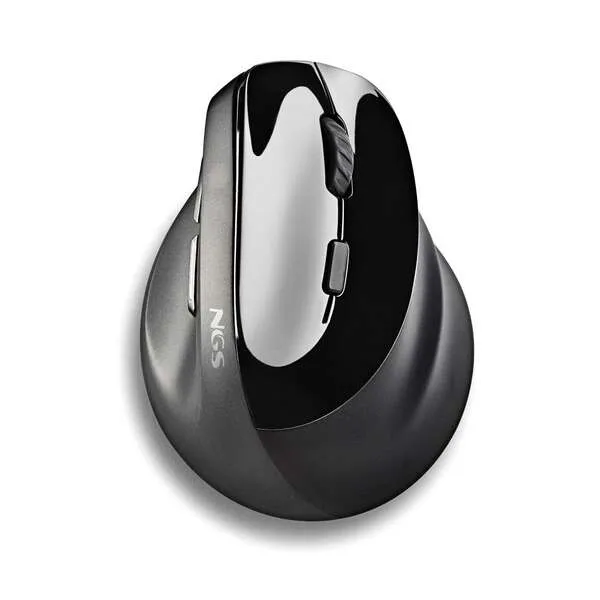 NGS Mouse Wireless Ergo Evo Moksha Negro Recargable USB-C 2400 DPI