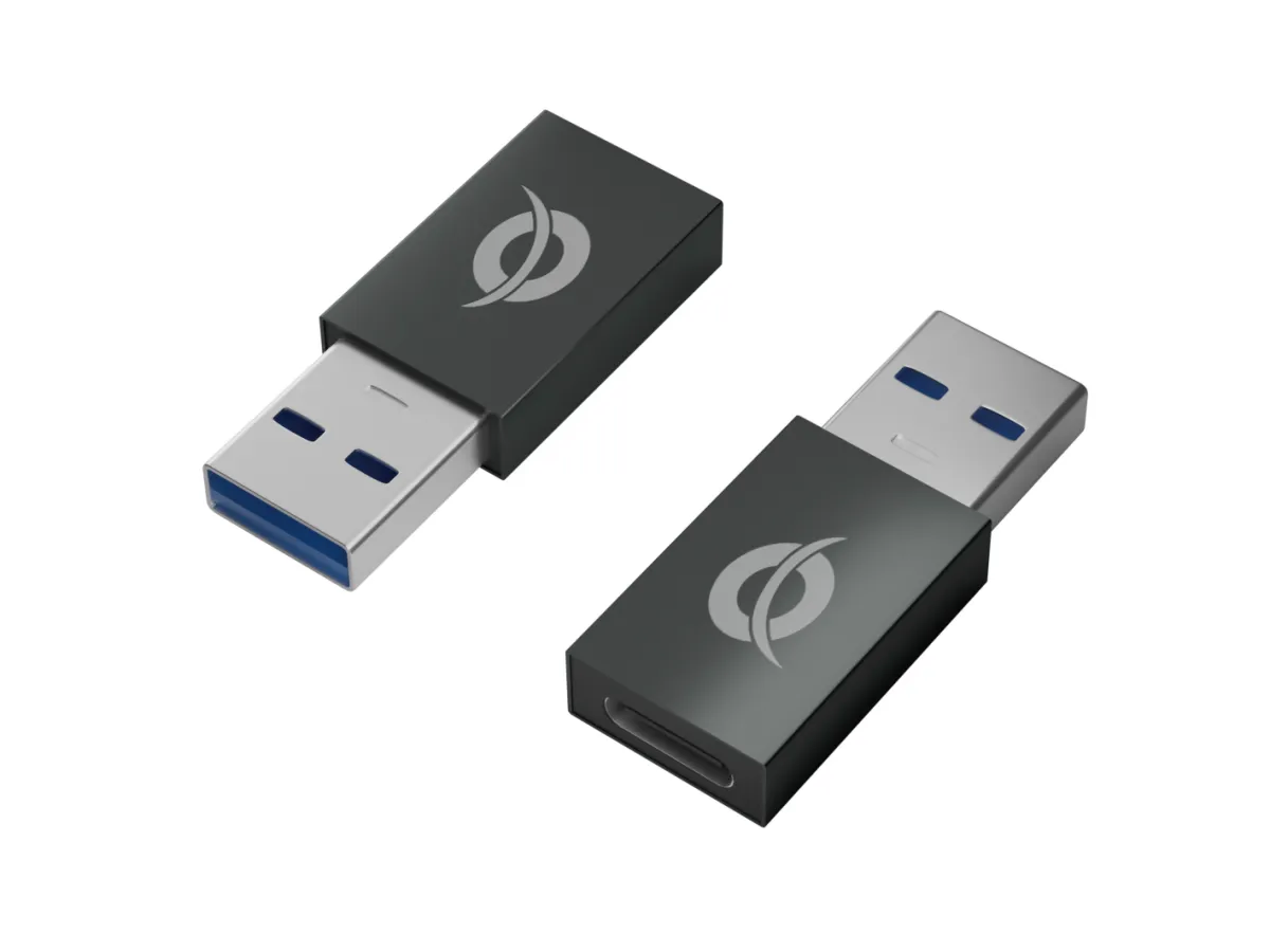 Kit Adaptadores 2 Unidades Usb 3.0 Conceptronic Tipo A Macho A Usb-C Hembra