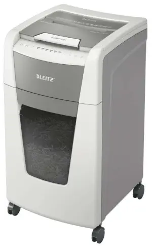 Leitz IQ 300 Autofeed P4 Destructora Automática de Papel P-4, 300 Hojas, 60L, Blanco