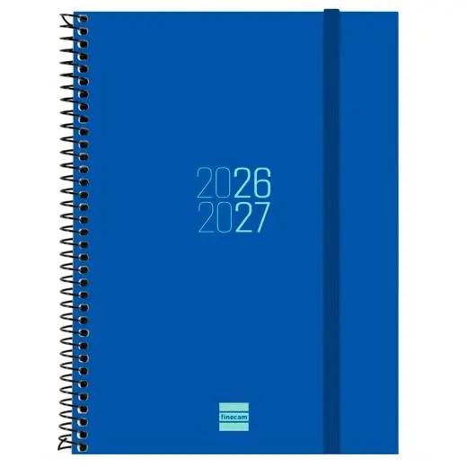 Finocam Agenda Espir Para Estudiantes Espiral E10-155X212Mm Svh Azul Curso 2026-2027