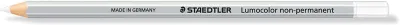 Staedtler Lumocolor 108 Lápiz de Color Hexagonal para Superficies Lisas - Blanco