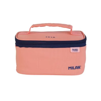 Milan Bolsa Isotérmica Porta Alimentos 1,5L con Recipiente - Color Rosa
