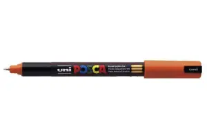 Posca Marcador PC-1MR Punta Extrafina 0.7mm Naranja No Permanente