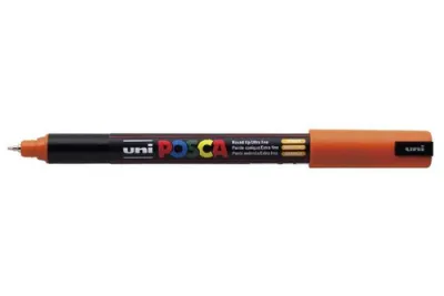 Posca Marcador PC-1MR Punta Extrafina 0.7mm Naranja No Permanente